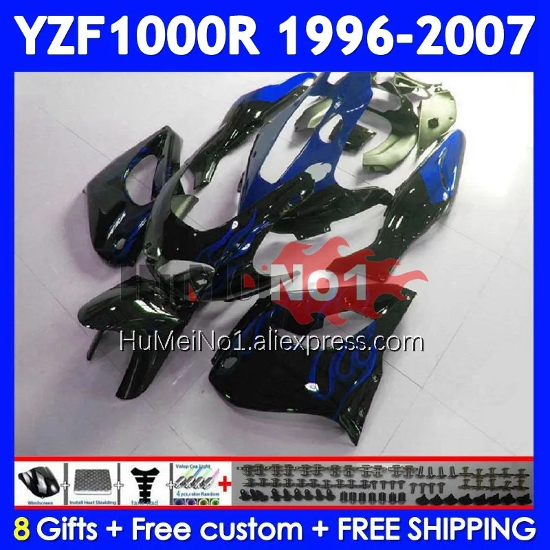 Thunderace For YAMAHA YZF 1000R YZF1000R 96 Blue flames 97 98 99 00 01 354No.126 YZF-1000R 2002 2003 2004 2005 2006 2007 Fairing