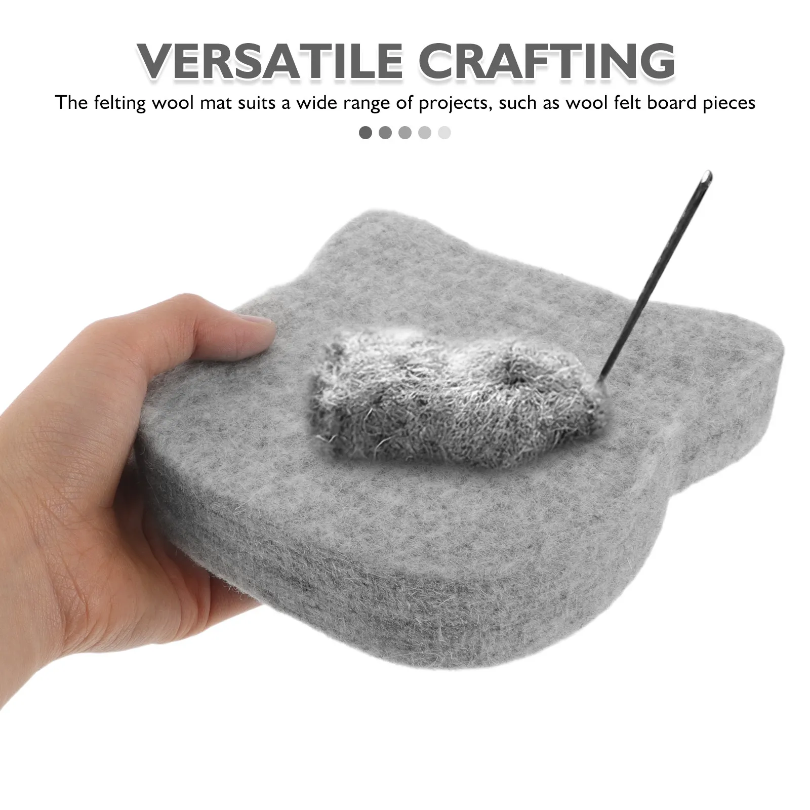 Needle Felting Pad Thick Wool Mat Workstation Base Block for DIY Craft Projects 15x15x3cm