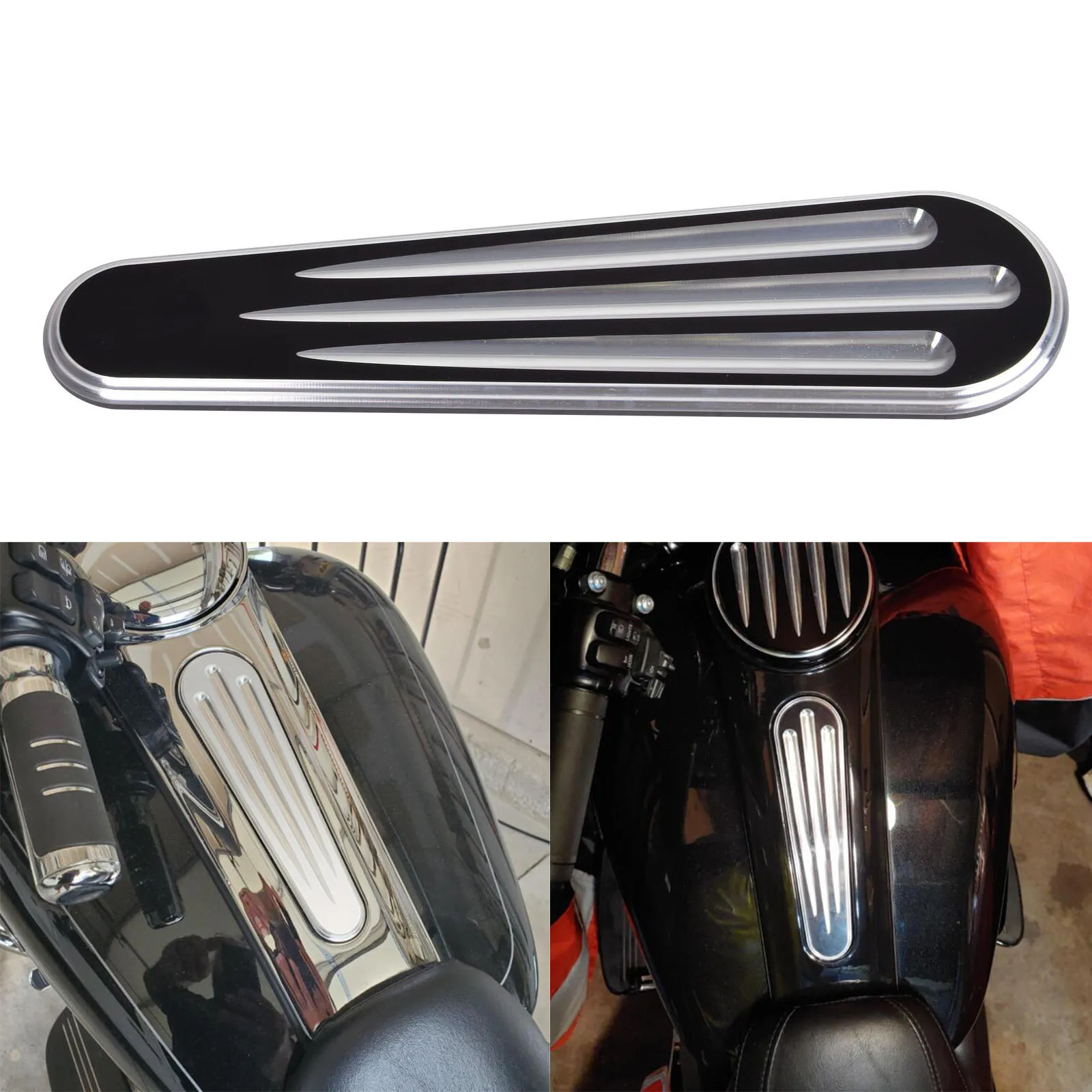 

Motorcycle Aluminum Gas Tank Dash Cover Insert for Harley Touring Road Street Glide FLHX FLTRX 2008 - 2018 Aluminum Accessories