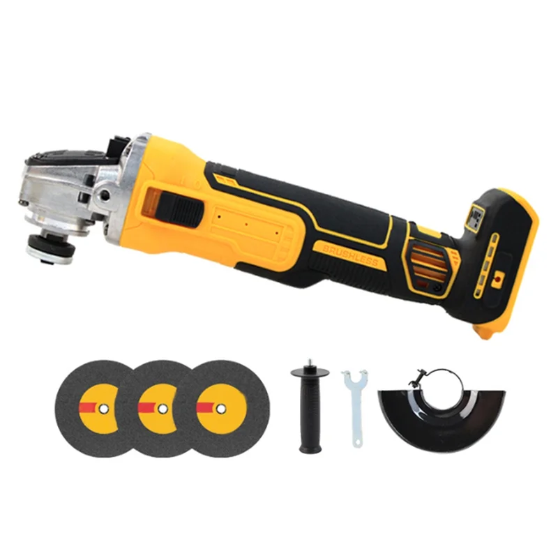 AB47-สําหรับ 18V 20V แบตเตอรี่ไร้สาย Brushless เครื่องบดมุม 125 มม.เครื่องบดมุมเครื่องมือสําหรับโลหะ,หิน,ตัดไม้