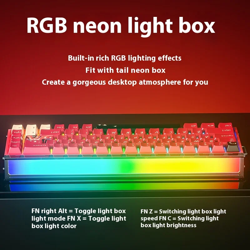 Aula Hero 68HE 울트라 키보드 Rgb Hero68Ultra/Pro 게임용 기계식 키보드 Esports 유선 핫 스왑 게이머 키보드 용 맞춤형