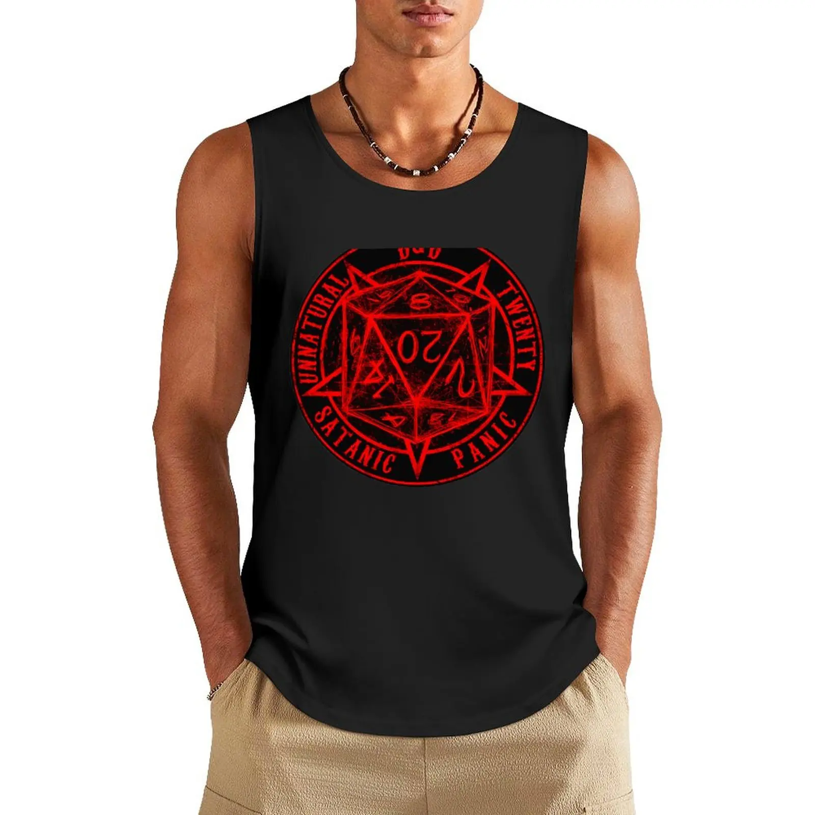 

Unnatural twenty sigil - red Tank Top sports t-shirts for men bodybuilding t-shirt Men's clothes luxury style Men's gym clothing