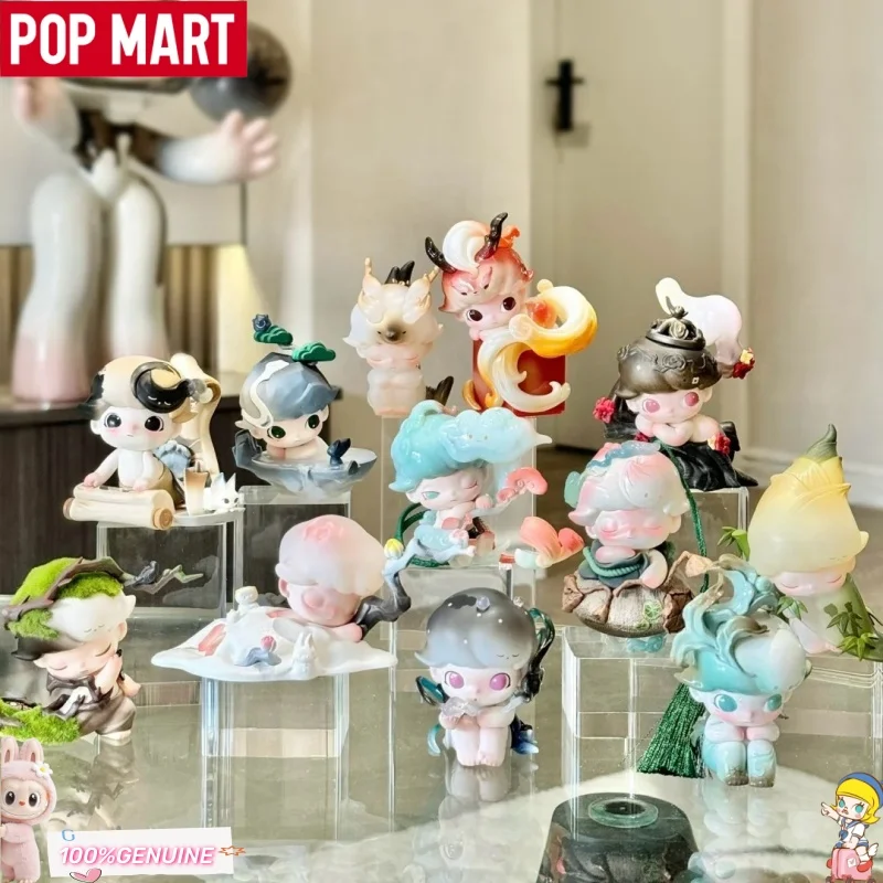 

Genuine Pop Mart Dimoo Stories In The Cup Series Blind Box Anime Action Figure Toys Trendy Fashion Lovely Dimoo Dolls Xmas Gift