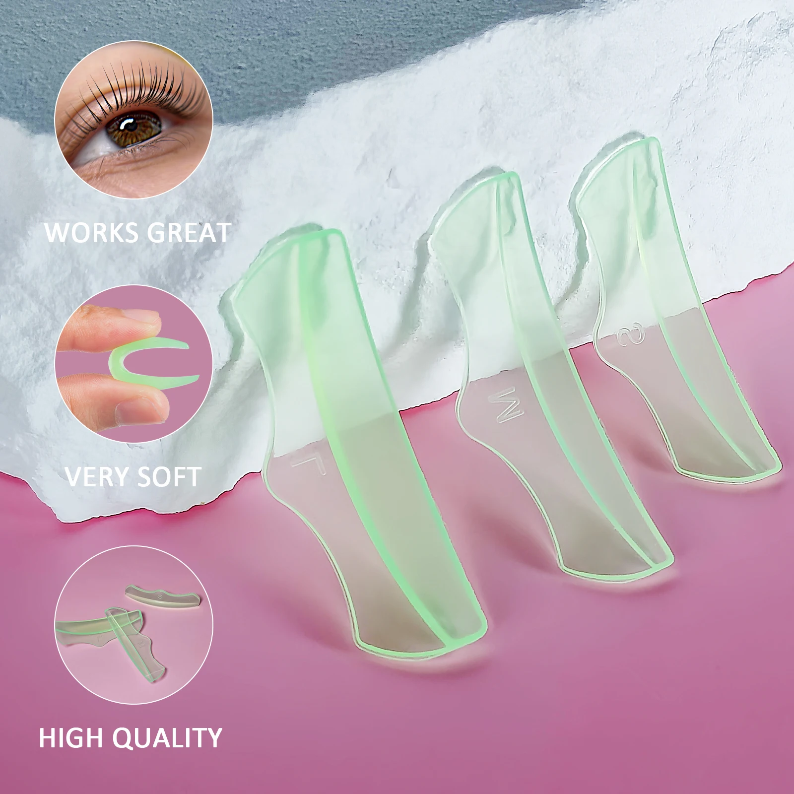PERMANIA 6 Parigi L CURL Silicone Piegaciglia Lash Lift Pad Ciglia Perm Aste Eye Lash Curler Accessori Strumento di sollevamento ciglia