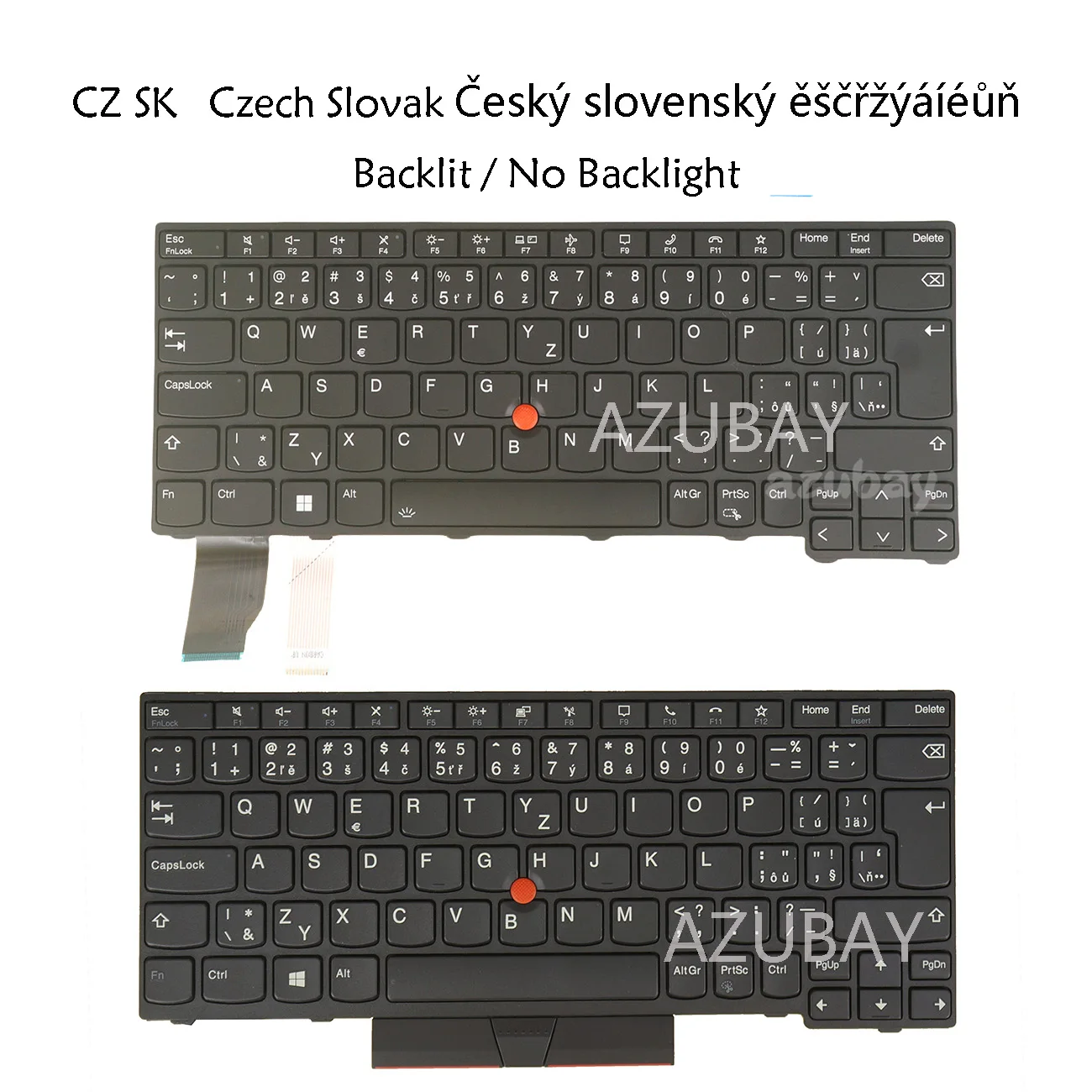 Teclado de portátil checo eslovaco retroiluminado/sin retroiluminación para Lenovo Thinkpad L13 Yoga gen 2 20VK 20VL, X280 20KF 20KE, A285 20MW 20MX