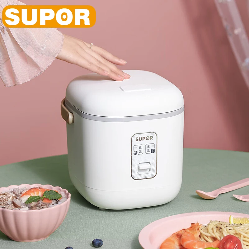 SUPOR Mini Rice Cooker 1.2L Portable Electric Cooker Easy to Operate 220V Home Appliances Multifunctional Electric Rice Cooker