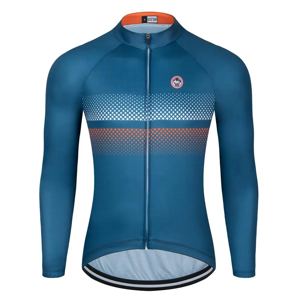 Team Spring /Autumn Cycling Jersey Long Sleeves Men MTB Bicycle Shirt Team Bike Wear Summer Outdoor Quick Dry Clothes Sportswear