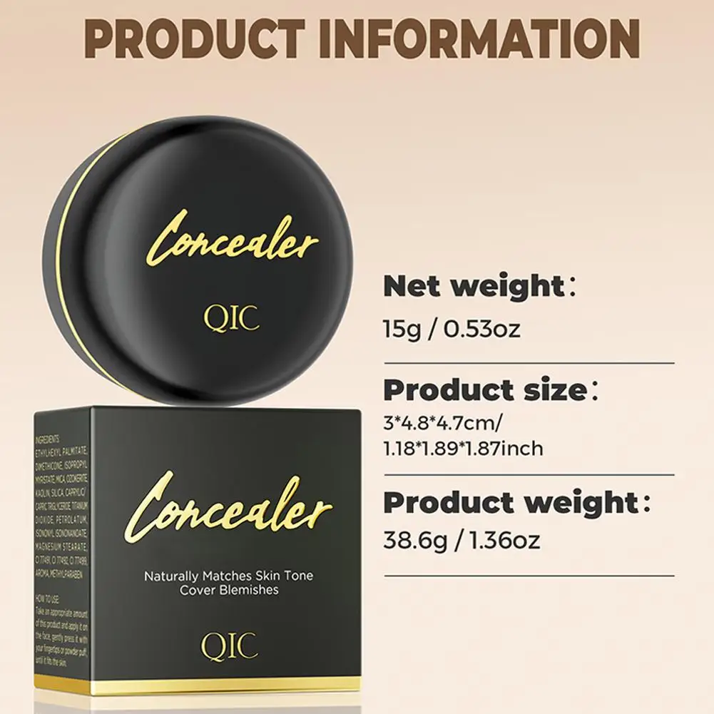 Correcteur éclaircissant hydratant pour les yeux et crème contre le contour, couverture complète, correcteur pour les yeux longue durée pour un maquillage d'un look parfait