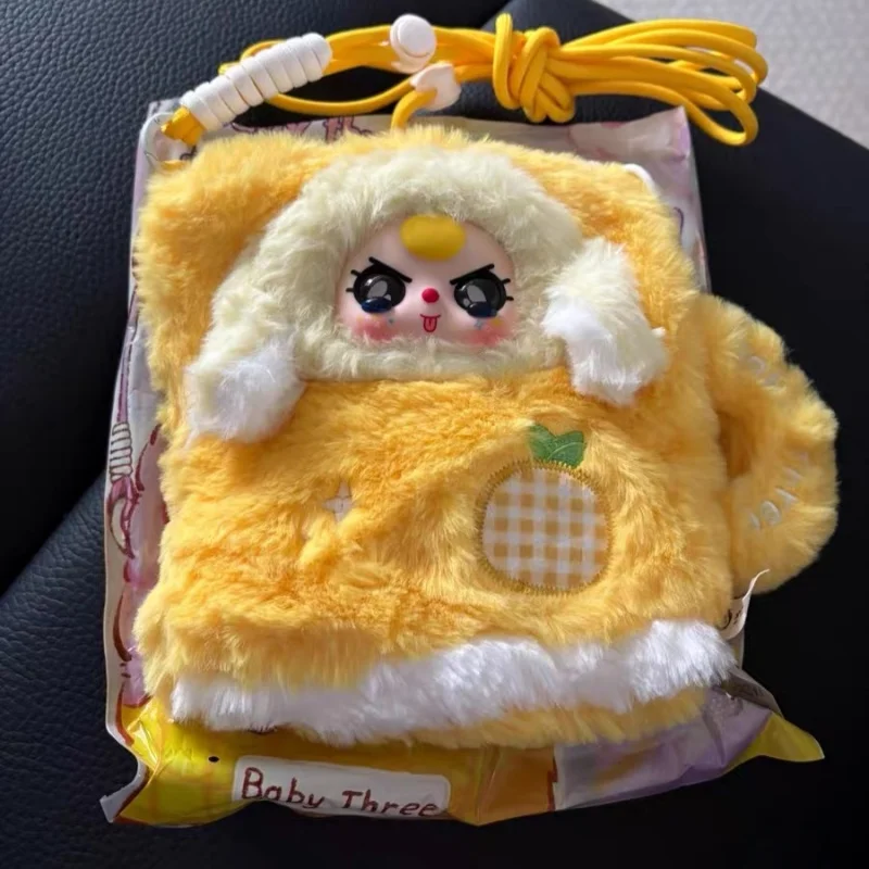 Autentico e bellissimo babythree trendy peluche scatola cieca giocattolo carino corda appesa borsa per cellulare borsa a tracolla regalo per le vacanze