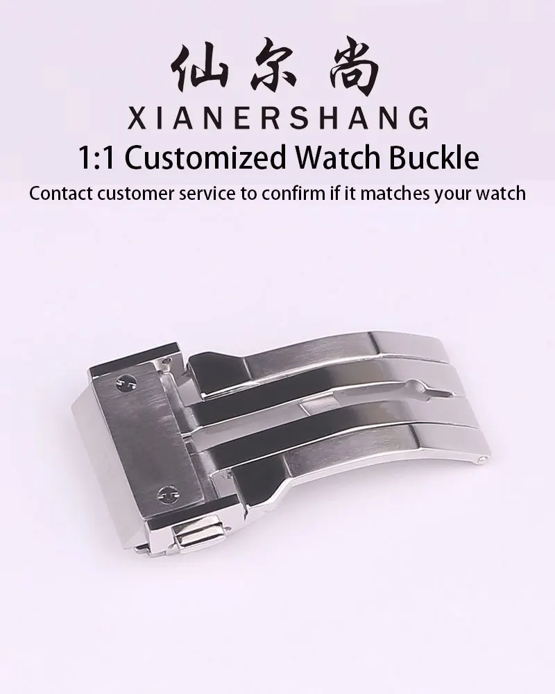 

XIANERSHANG Custom H-UBLOT Original Watch Clasp 316L Stainless Steel Folding Buckle 24MM 22MM 20MM 18MM Belt Buckle Watch access