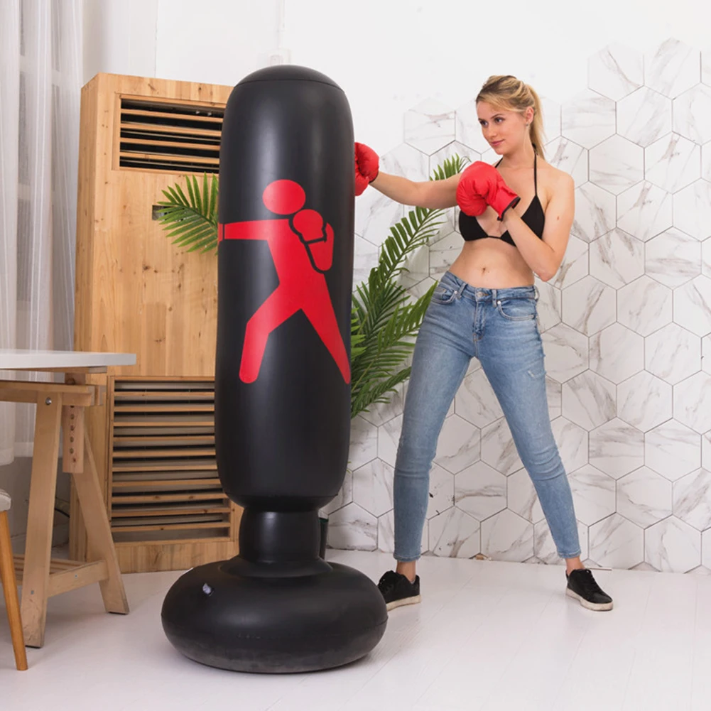 Picture 5: Inflatable Punching Boxing Bag Fitness Training Boxing Sack PVC Sports Fight Column  Kids Boxing Fight Pressure Sandbag