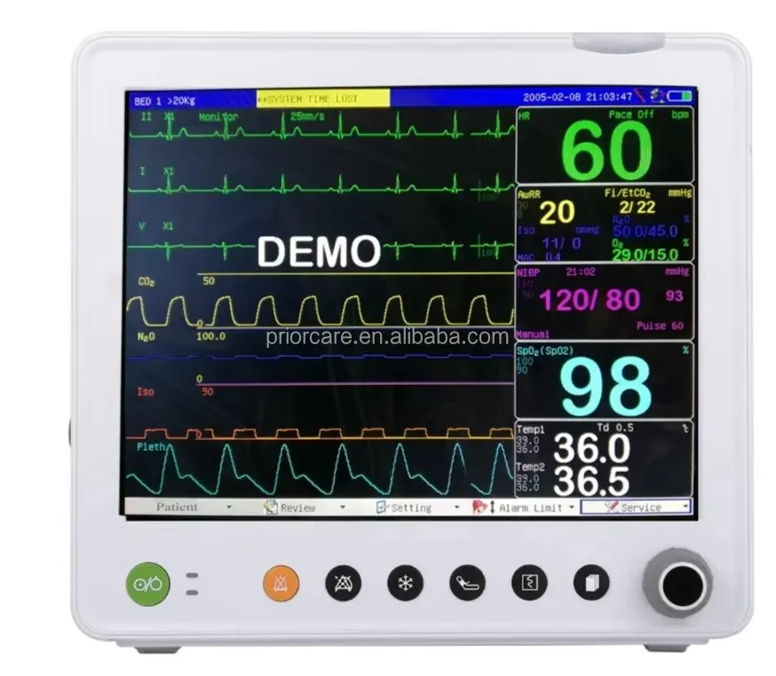 Animal multiparametric electrocardiogram monitor monitoring new PM9000A12.1 inch veterinary pet hospital clinic