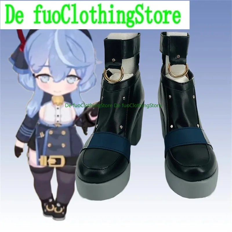 Defuo Blue Archive Ako Amau Cosplay Schuhe Stiefel GameAnime Spiel Rollenspiel Halloween Party Requisiten Schuhe Stiefel
