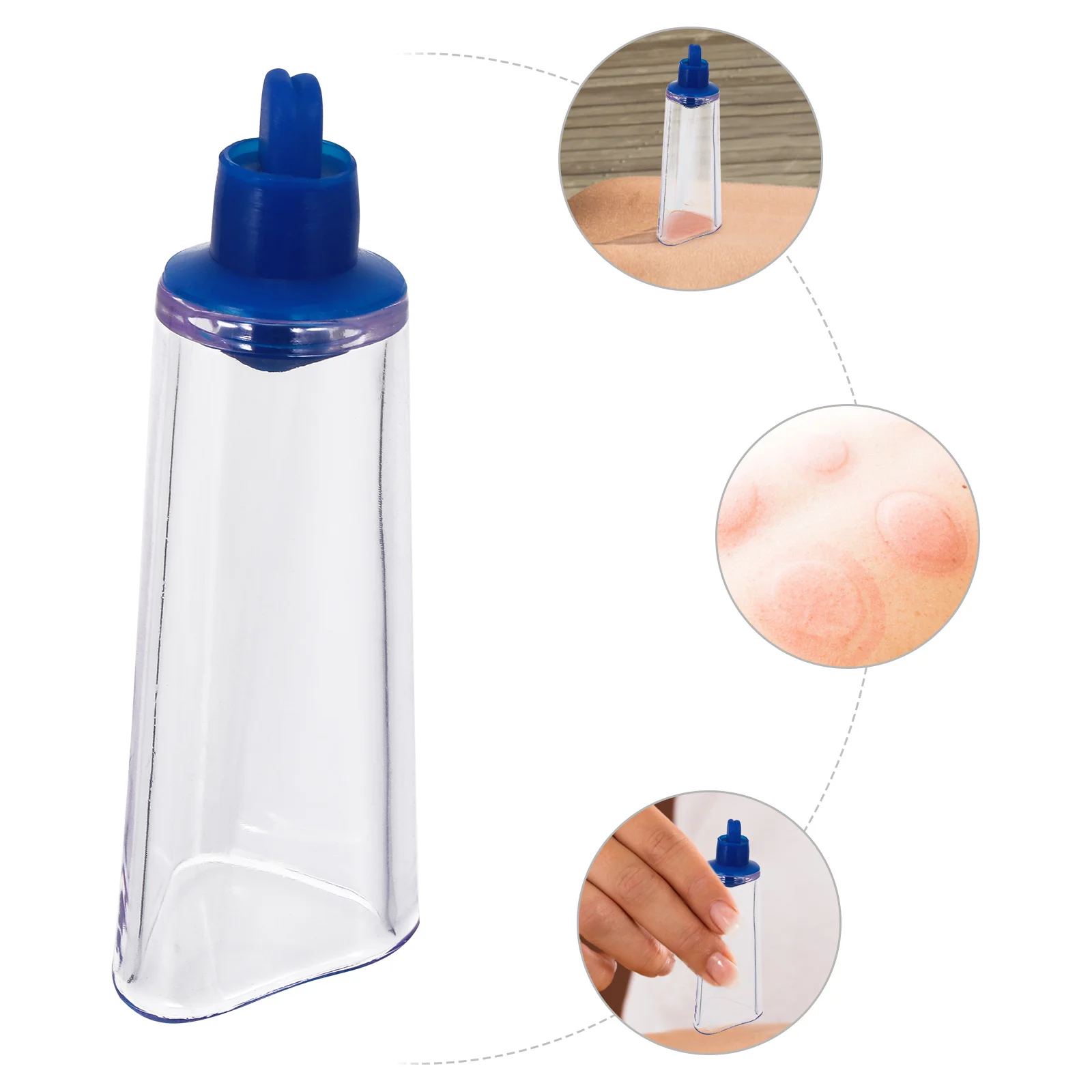 

2 pcs Plastic Moxibustion Cup Vacuum Suction Therapy Jar For Body Cupping Physical Therapy Tool Traditional Chinese Medicine