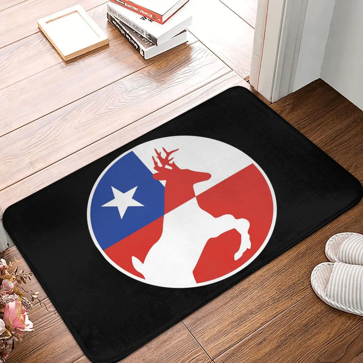 Chile Huemul Chilean National Animal Flag Non-slip Doormat Floor Mat Carpet Rug for Kitchen Entrance Home Balcony Footpad Mats