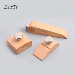 Handmade Leather DIY Leather Craft Edge Treatment Polish Sand Paper Clip Wood Screw up Hand Leather Edge Banding Leather Tool