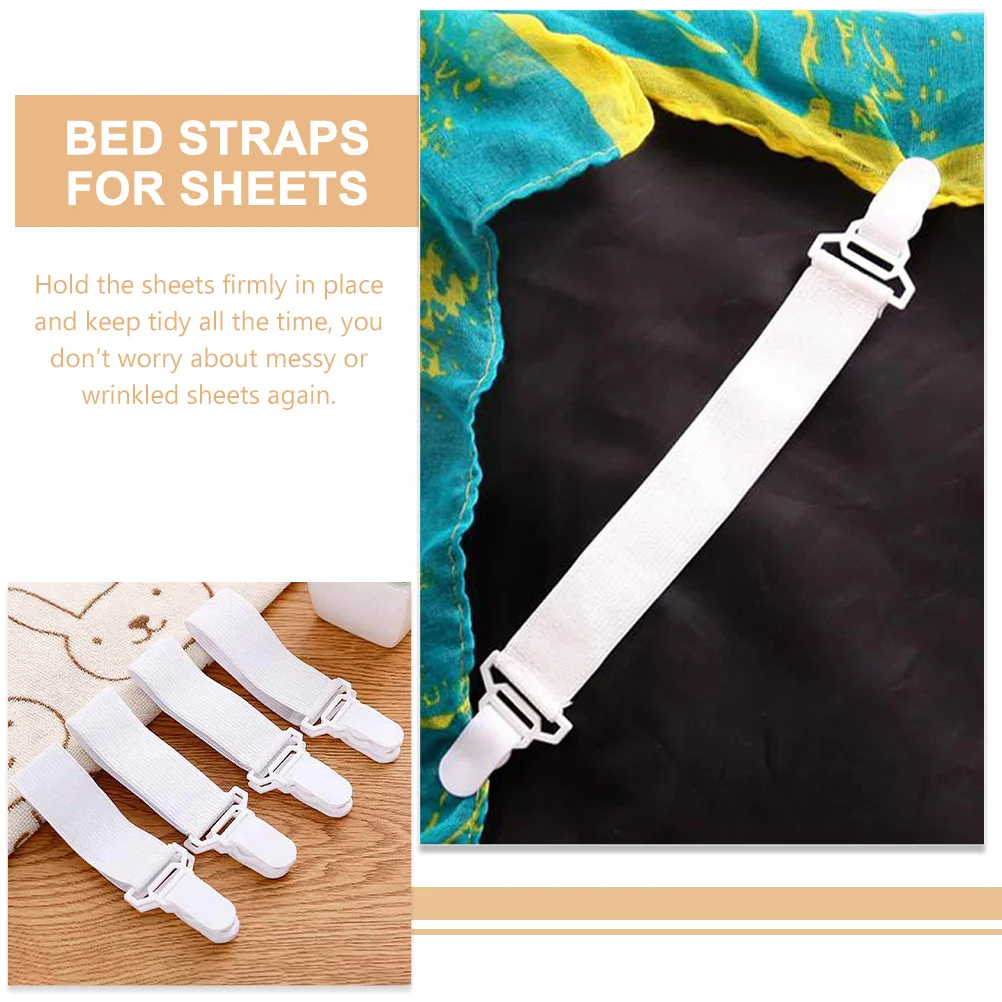 

20Pcs Fitted Sheet Holders Straps Clips for Bed Sheets Mattress Covers Tablecloths Stay in Place Strong Straps