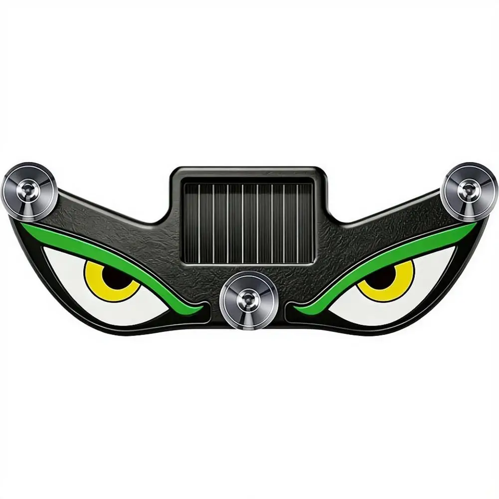 Solar LED Car Window Light Panel Eye Graphic Design Glowing Atmosphere Decor For Car Meets Night Driving Personality Accessory
