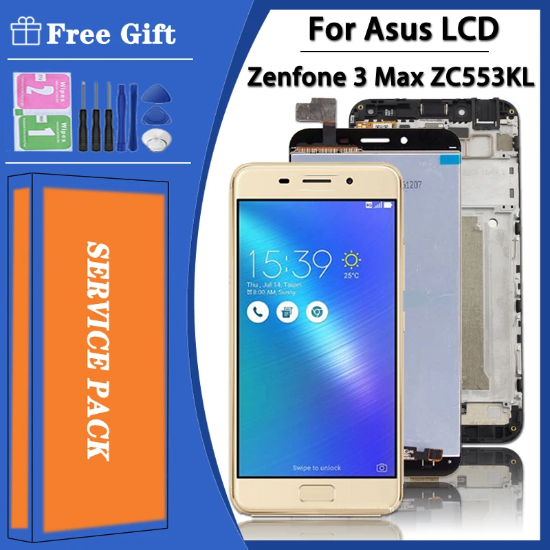 5.5 inch For Asus Zenfone 3 Max ZC553KL X00DDB X00DDA X00DD LCD Display Touch Screen Digitizer Assembly Replacement Repair Parts