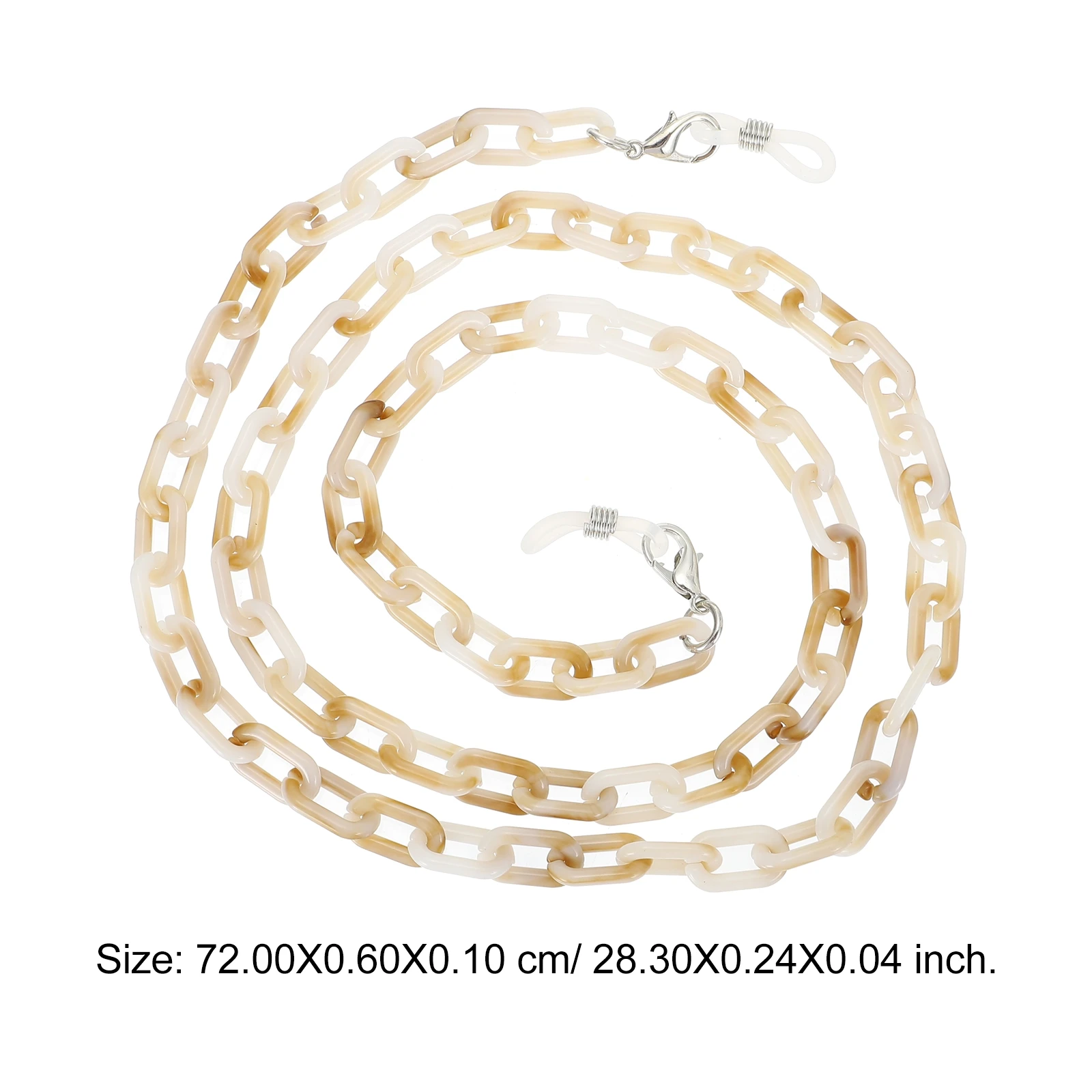 

4pcs Leopard Print Hanging Chains Kids Face Mask Lanyards Eyeglasses Acrylic Chains Sunglasses Cord Anti-Loss Face Cover Strap