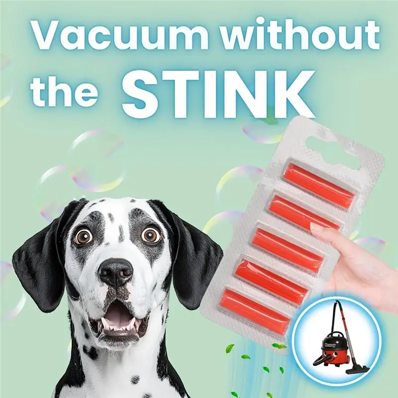 WCS-20 Pack Vacuum Freshener Sticks For Henry Hoovers, Sweet Berry Scent, Long-Lasting, Universal Fit