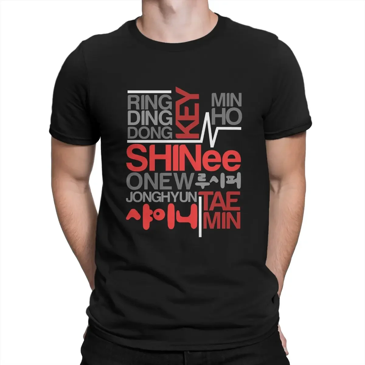 

Футболка SHINee мужская с круглым вырезом, Базовая рубашка с длинным рукавом, в стиле хип-хоп, подарок, уличная одежда
