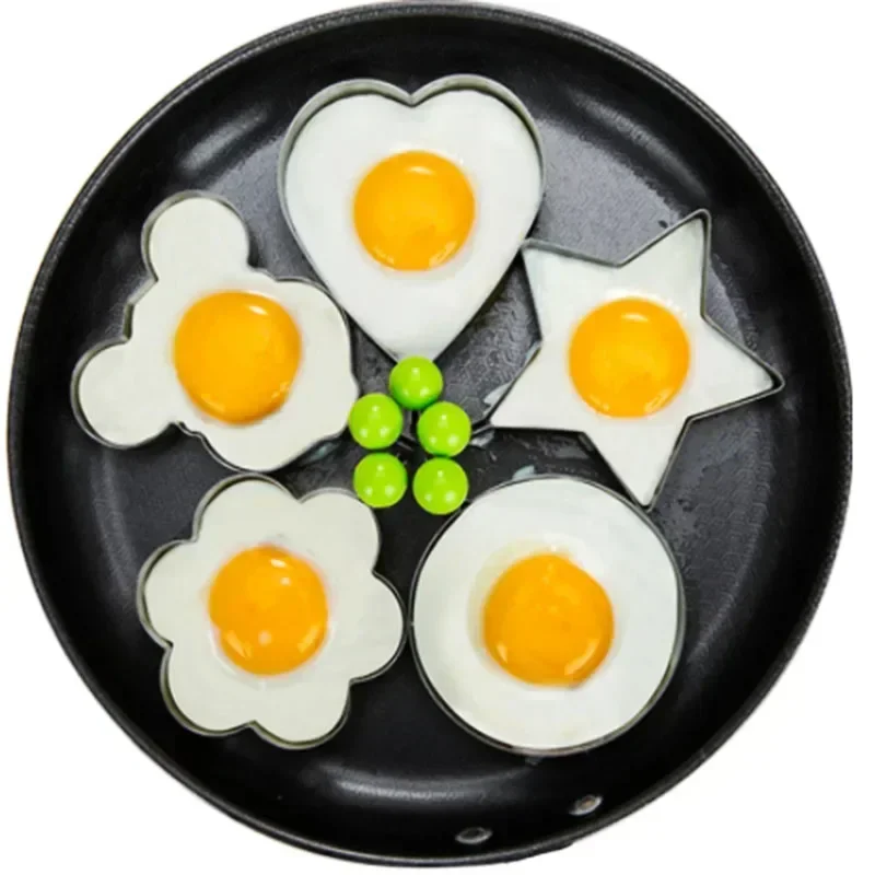 Pancake Mold Stainless Steel Fried Egg Pancake Shaper Mold Nonstick Flip Pancake Maker Omelette Forms Creative Kitchen