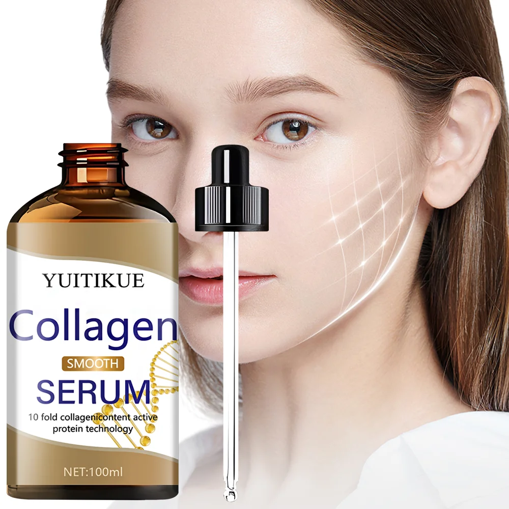 YUITIKUE 10X Collagen Smooth Serum 100ml - Active Protein Technology for Deep Moisturizing & Skin Smoothing
