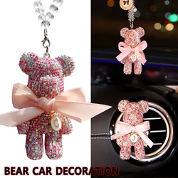 New Car Bear Air Freshener and Bear Auto Rearview Mirror Pendant Air Vent Perfume Parfum Flavoring for Auto Interior Accessories