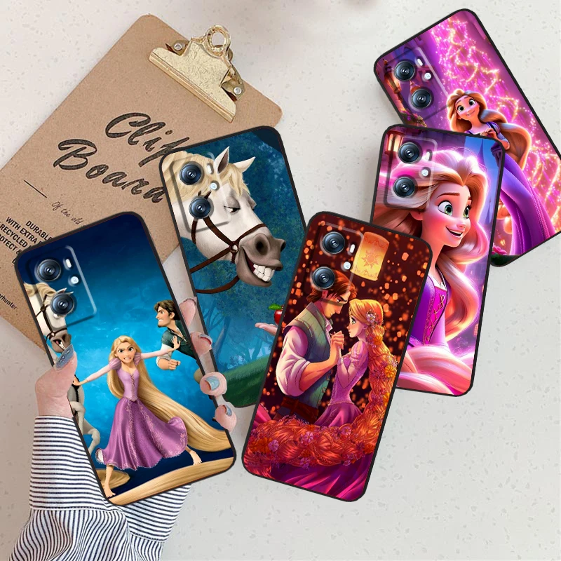 Rapunzel Tangled Art Cartoon For Xiaomi Redmi 9A 9C 9AT 10C 9 9T 10 12C 13C A3 12 K60 A1 K50 K40 5G Black TPU Phone Case