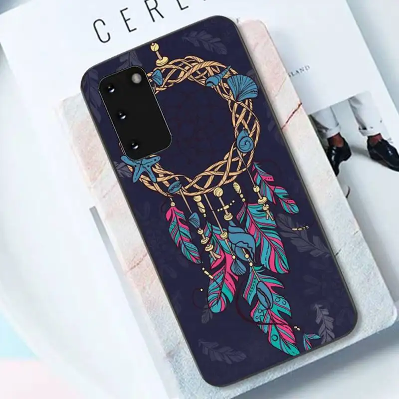 Dream Cather Feathers Phone Case for Samsung S10 21 20 9 8 plus lite S20 UlTRA 7edge