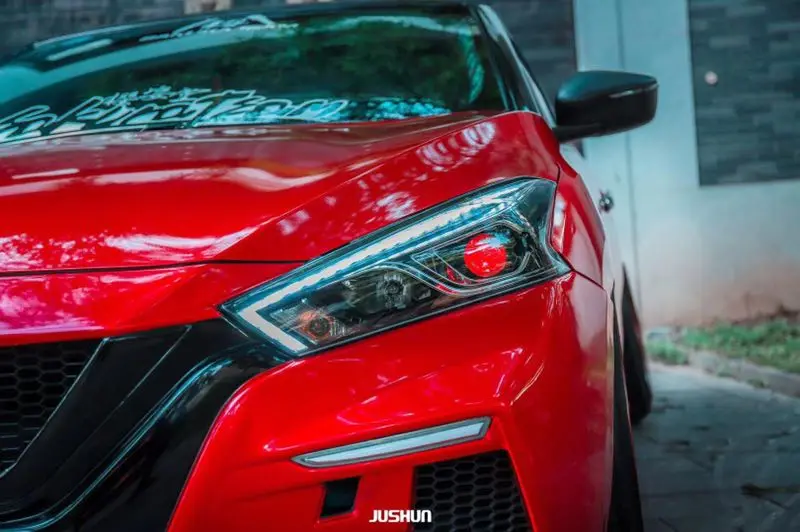 فيديو ديناميكي لـ 2 قطعة مصباح أمامي نيسان لانيليا سينترا بلوبيرد سيلفي hid مصباح رأس زينون مع ضوء دوار أصفر LED DRL