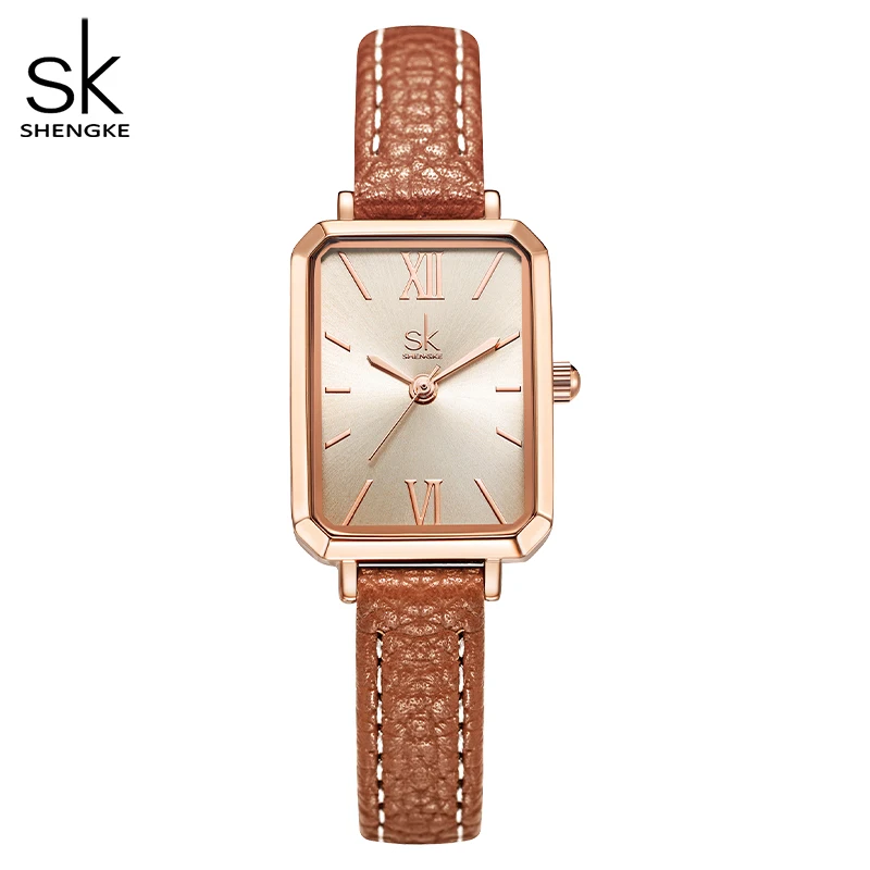 Shengke Fashion Brand Woman Watches Orginal Design Laides Quartz Wristwatches Elegant Women\'s Clock Luxury SK Relogio Feminino