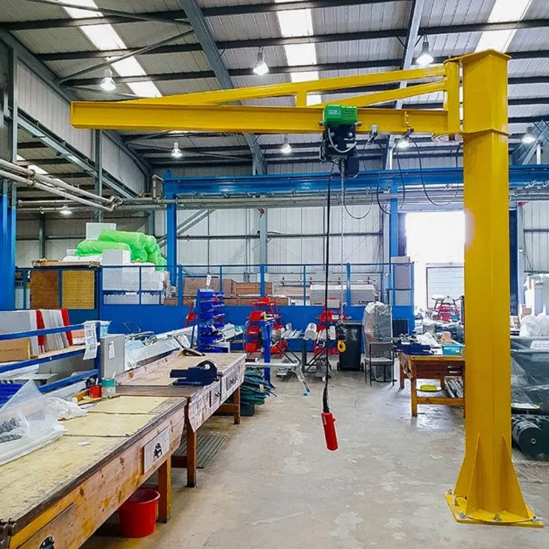 Heavy-Duty Industrial Steel Column Jib Crane with Advanced Bearing System Motor & Gear 2 Ton Capacity