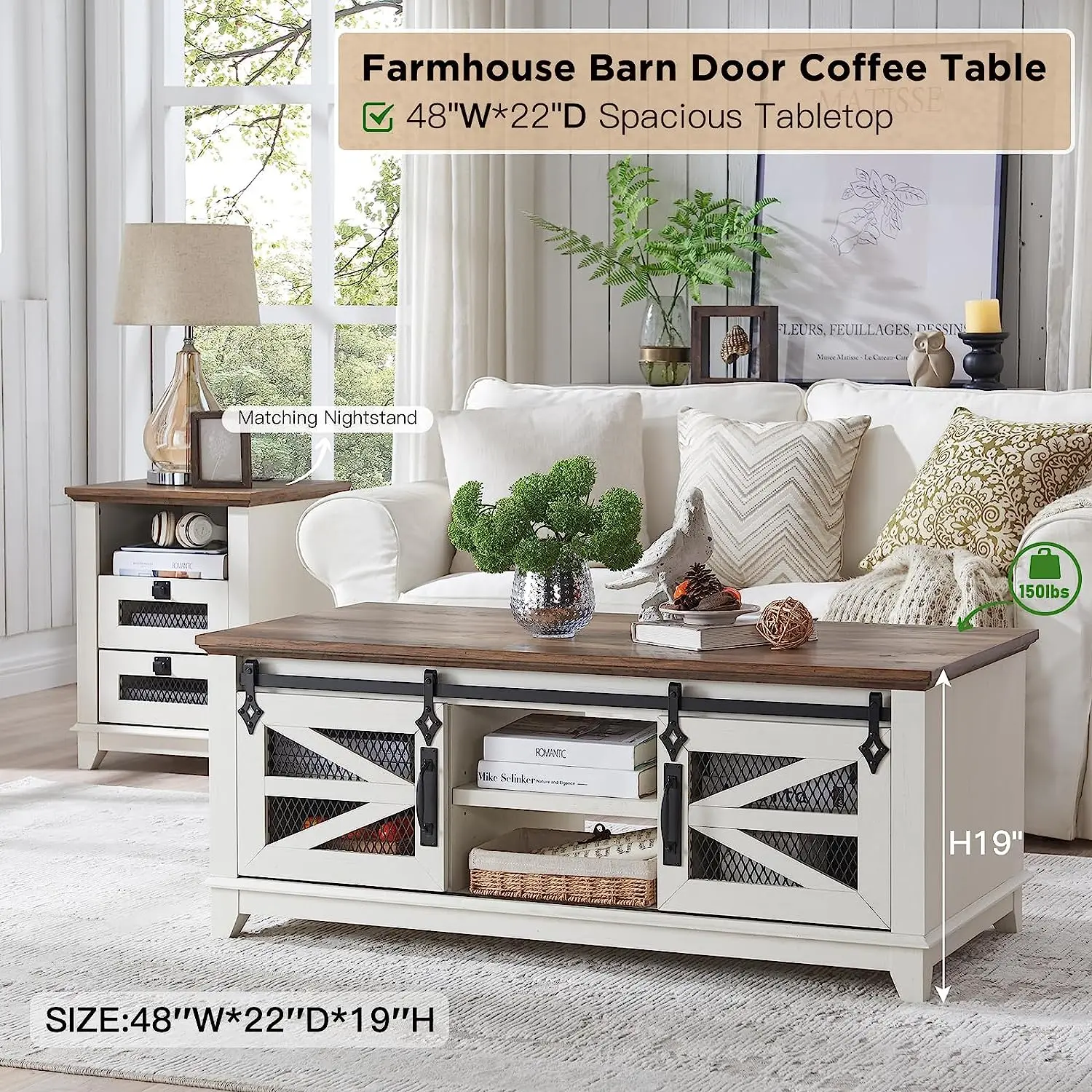 Industrial Adjustable Shelves, Modern Rectangular Rustic Living Room Table For Living Meeting Room Coffee Table