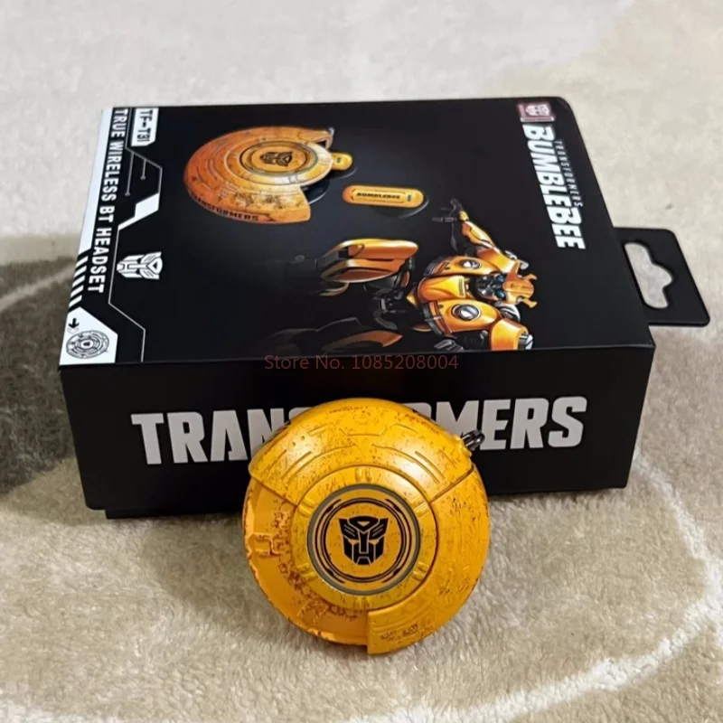 TransDevices-Écouteurs Bluetooth sans fil, style demi-oreille, réduction du bruit du jeu Bumblebee, mode touristes, musique de jeu, son surround