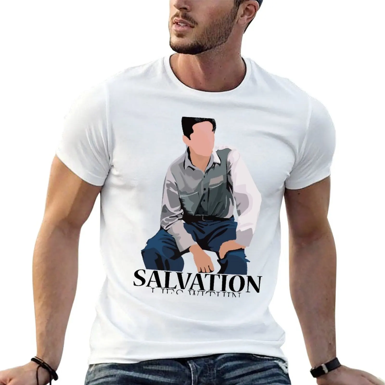

t quality Redemption shirt man high graphic shirts t Shawshank T-Shirt cotton mens