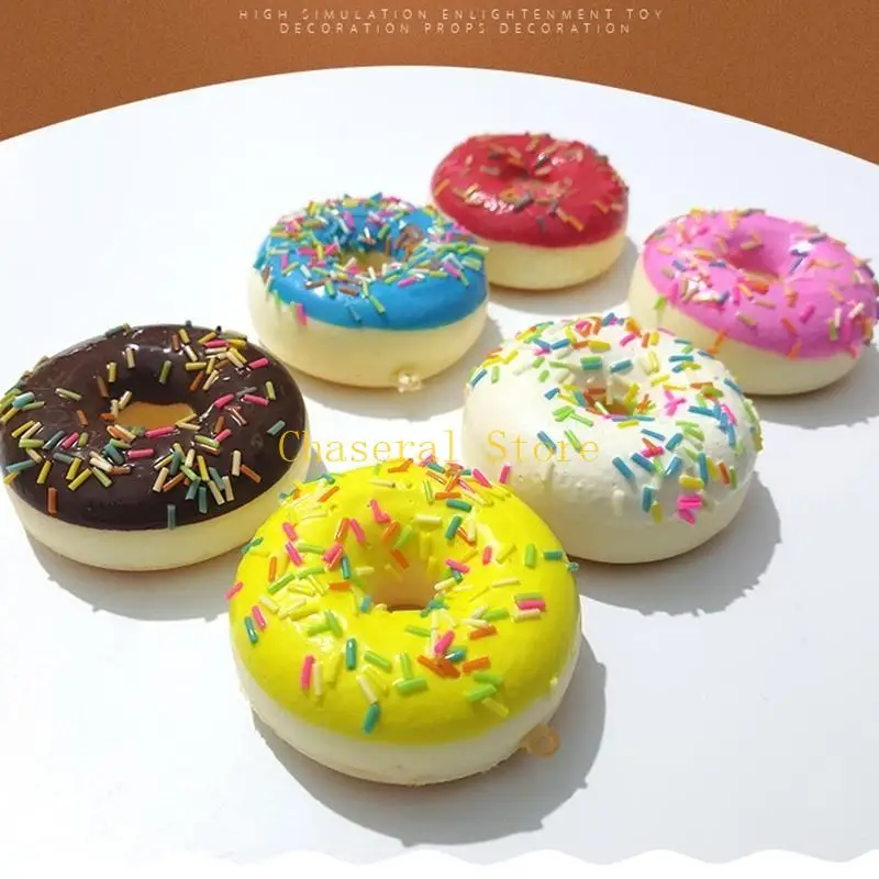 E7CE Simulation Donut Sobremsert Acessorie Bolo Postral Modelo Pastral Photography