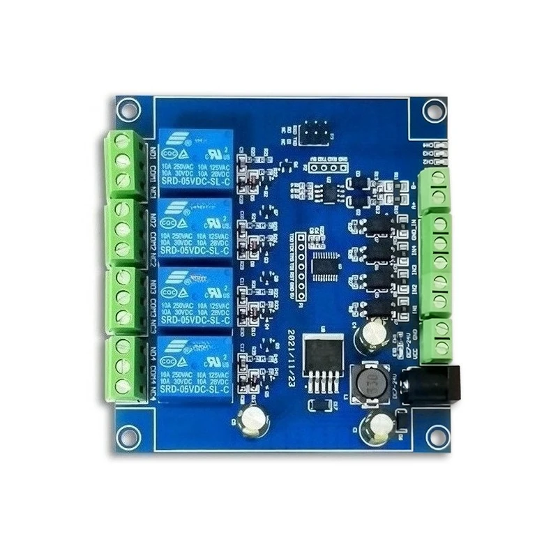 Modbus RTU Quad Relay Module RS485/TTL UART 4 I/O