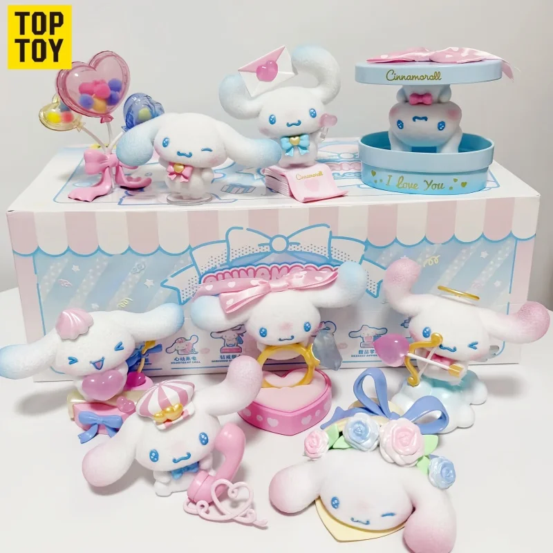 

TOPTOY Cinnamoroll Full Of Love Series Blind Box Collectible Figure Cute Desktop Ornament Anime Peripheral Ideal Gift For Adult
