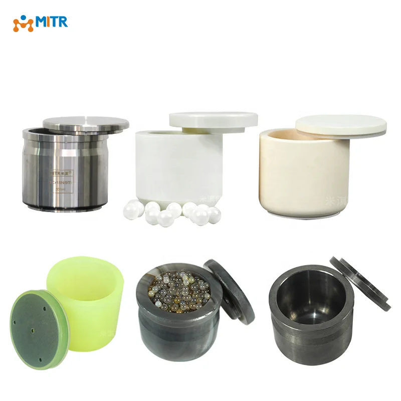 وعاء مطحنة كروية كوكبية مقاومة للتآكل ودرجات الحرارة العالية 50 مل 100 مل 250 مل 1 لتر 2 لتر PTFE جرة مطحنة كروية كوكبية #4