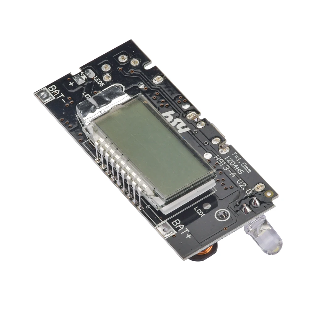Dual Double Two 2 USB 5V 1A 2.1A Mobile Power Bank 18650 Battery Charger Module Board For Phone LCD Display DIY KIT With Light