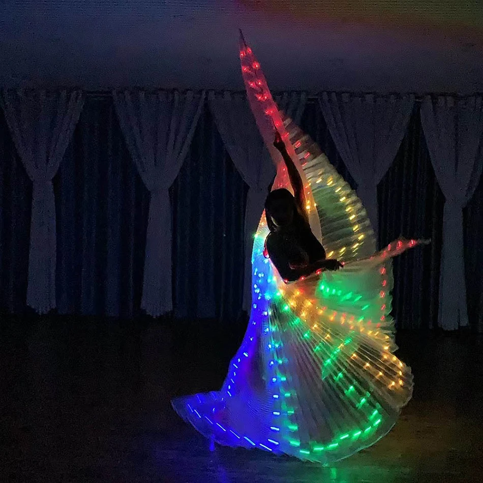 Belly Dance Accessories Led Wing Electric Butterfly Wings For Adult Led Lights Lamps Stage Performance Carnival Halloween