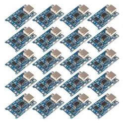 20pcs TP4056 1A 5V Lithium Battery Charging Board Module Micro USB/Type-c Interface Charging Protection 2-in-1