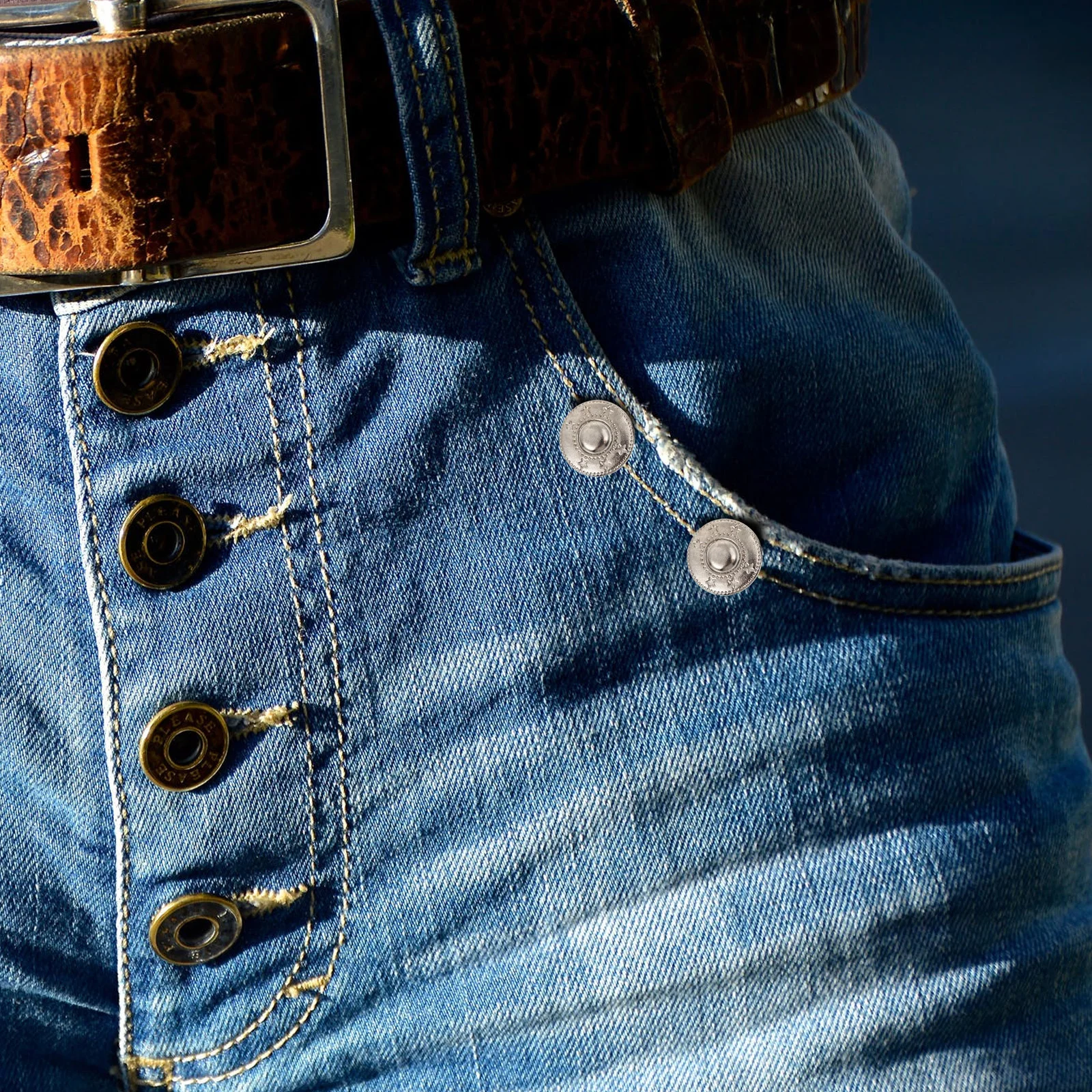 

10Sets Zinc Alloy Snap Buttons Corrosion Resistant Smooth Finish for Overcoat Down Jackets Invisible Fastening Sewing Button