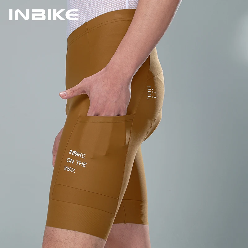 INBIKE Summer Cycling Shorts Bicycle Pants Shock-absorbing Men\'s Cycling Clothing Mountain Road Bike Tousers for Men With pocket