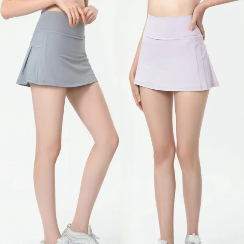 

Women's Yoga Fitness Shorts High Waist Hip Lift Loose Breathable Sports Running Outdoor Casual Tennis Yoga Skirt