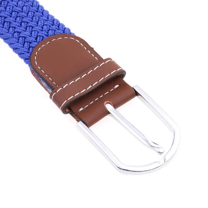 6 colors Fashion Men’s Stretch Belt Premium Leather Golf Wide Elastic Waistband belt buckle  hippie chic mujer cinchos לנשים