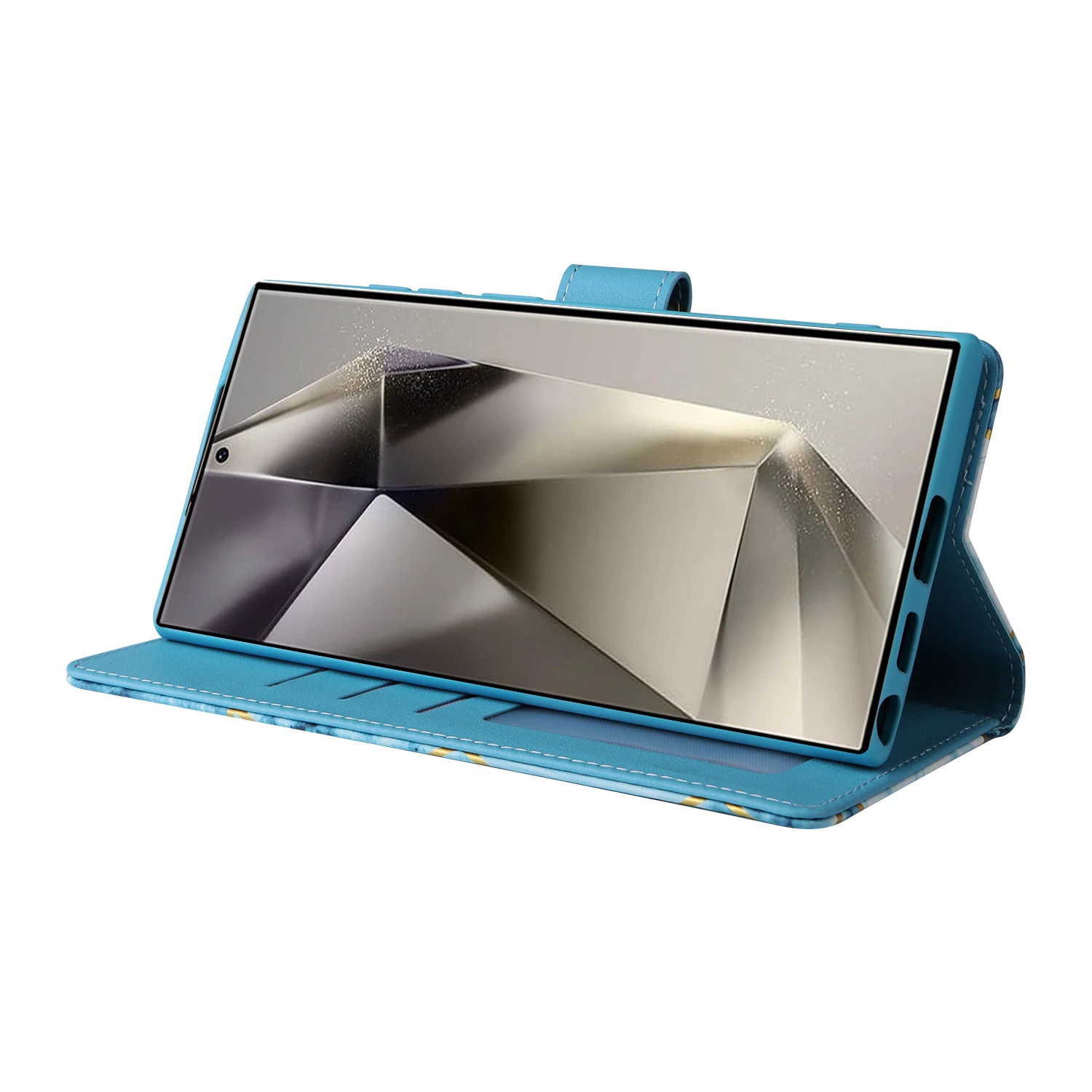 Casing Kulit Marbling Samsung  - Leather Wallet Card Holder Phone Cover ulasan dan harga