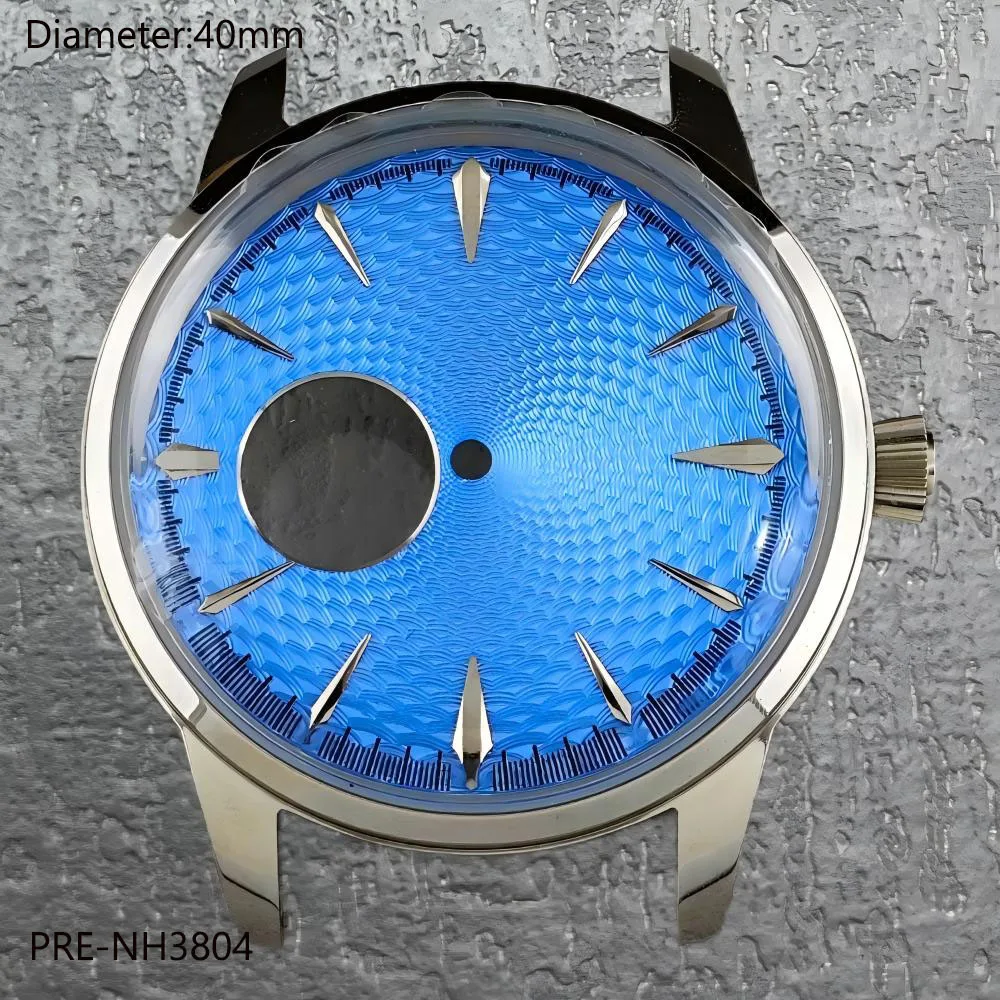 40mm PRESAGE case nh38 with 35mm woven pattern NH38 dial suitable for NH38 automatic mechanical movement reloj mods parts